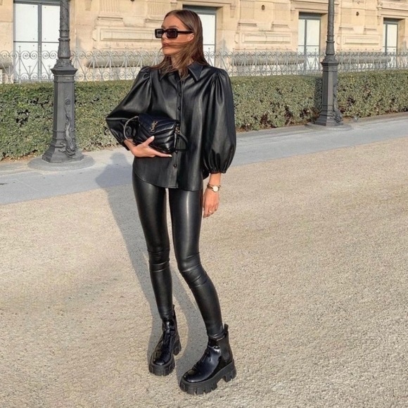 COPY - New Faux Leather Jacket (Identical to the Zara one) Size : S - Picture 2 of 3